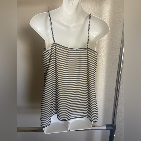 Xhilaration Black and White Striped Spaghetti Strap Top - Picture 3 of 7